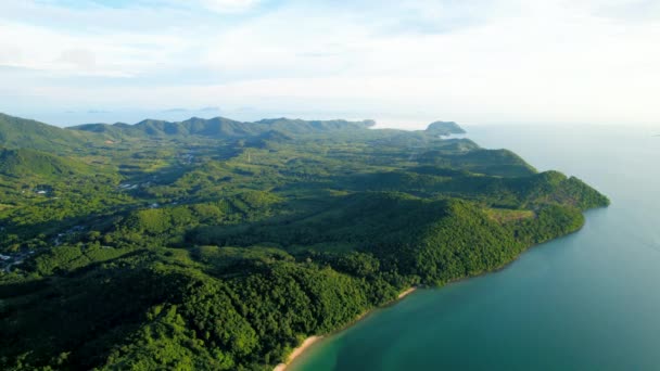 Luchtfoto Van Het Spectaculaire Eiland Yao Yoi Thailand — Stockvideo