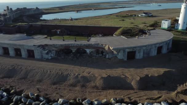 Images Des Dommages Château Hurst Avec Quelques Réparations Aile Est — Video