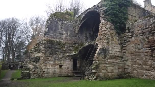 Las Ruinas Abadía Culross Del Siglo Xiii — Vídeo de stock