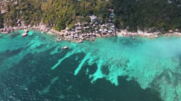 Tempat Wisata Indah Yang Indah Disebut Taatoh Seaview Teluk Hiu — Stok Video