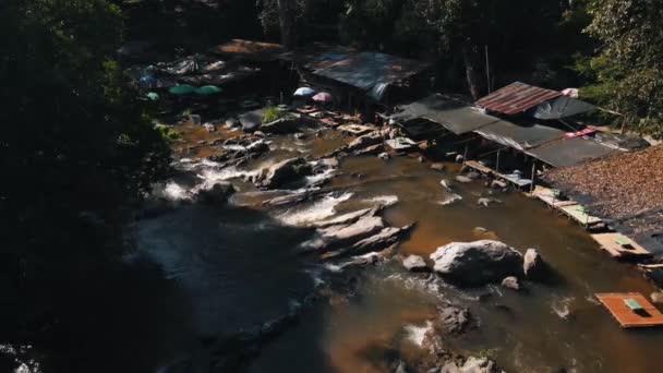 Eingebettet Ein Lokales Thailändisches Restaurant Und Einen Picknickplatz Der Nähe — Stockvideo