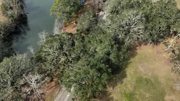 Vista Aérea Parque Audubon Nova Orleães — Vídeo de Stock