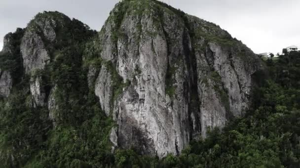 Cerro Las Tetas Porto Rico Montanhas Drone Empurrar Tiro Com — Vídeo de Stock