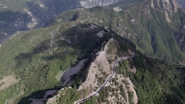 Drone Video Widok Lotu Ptaka Posuwające Się Najwyższym Sh21 Theth — Wideo stockowe