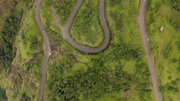 Vue Aérienne Col Tamhini Ghat Dans Maharashtra Inde Prise Vue — Video