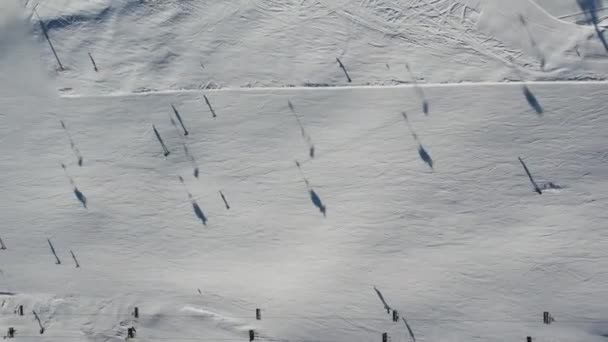 Wyciąg Narciarski Góry Cieniami Dolomitach — Wideo stockowe