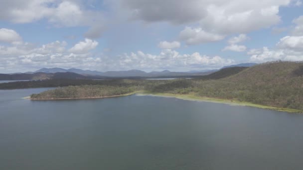 Luftaufnahme Des Quaids Staudamms Southedge Queensland Australien — Stockvideo