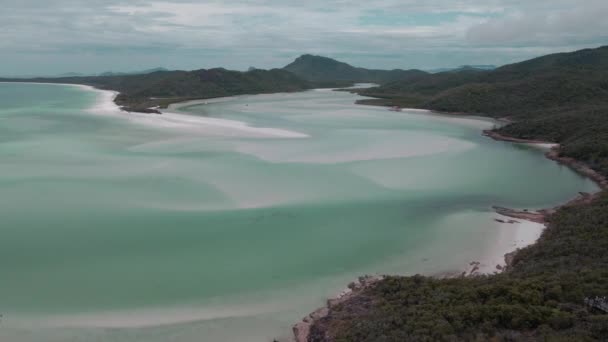 怀特海文海滩 山口和国家公园位于澳大利亚昆士兰州的怀特桑迪岛 — 图库视频影像