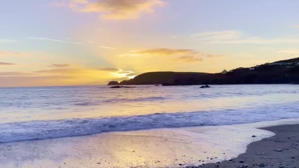 Beautiful Sunset West Cork Winter Time — Stock Video