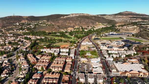 San Marcos California Abd Deki San Elijo Hills Şehir Merkezinde — Stok video