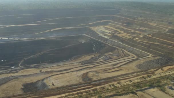 Panorama Luftaufnahme Vom Kohlebergwerk Thar Pakistan — Stockvideo