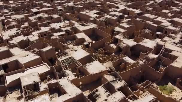 Letecký Pohled Starobylé Město Ula Poblíž Madain Saleh Saúdské Arábii — Stock video