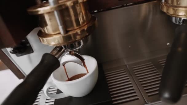 Processo Preparazione Del Caffè Caffè — Video Stock