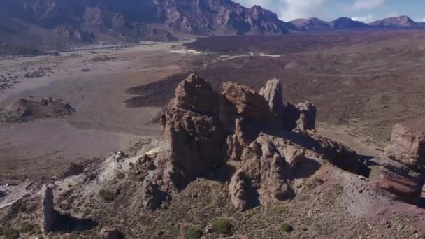 Vedere Aeriană Insulelor Roques Garca Din Tenerife Spania — Videoclip de stoc