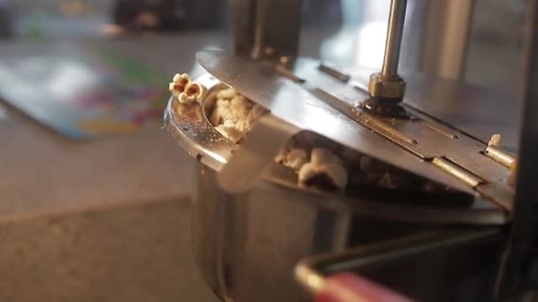 Mesin Popcorn Goreng — Stok Video