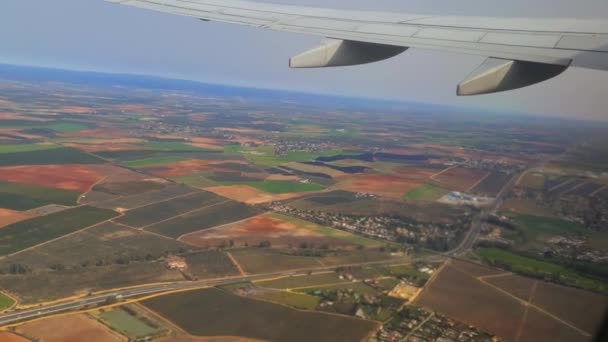 Vistas Andaluzia Avião — Vídeo de Stock