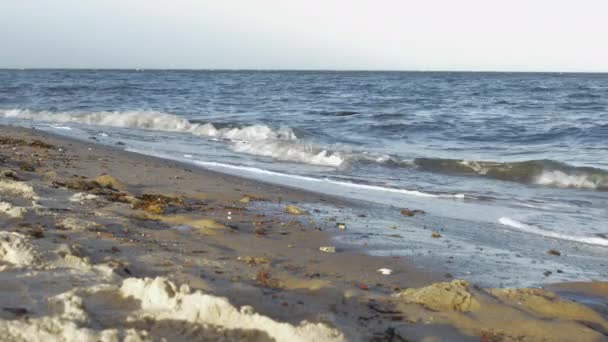 Tiempo Tormentoso Hay Olas Altas Mar Báltico — Vídeos de Stock