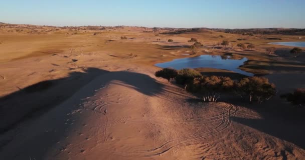 Grünland Der Inneren Mongolei China Ist Von Wüstenbildung Bedroht — Stockvideo