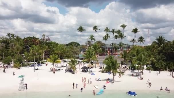 Dominican Republic Boca Chica 2022 Hotele Nad Kurortem Dla Turystów — Wideo stockowe