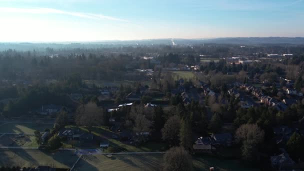 Vliegtuig Drone Schot Met Uitzicht Pacific Northwest — Stockvideo