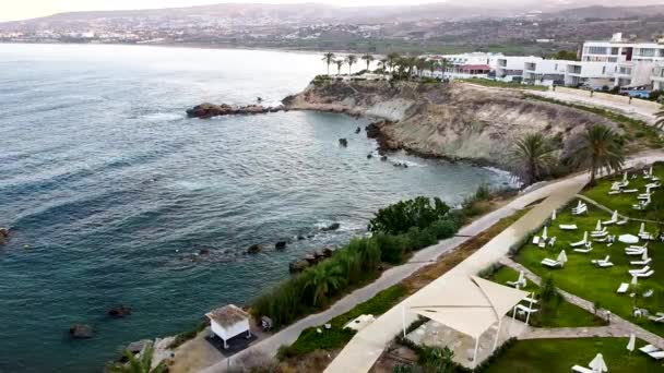 キプロスには美しい海岸線があります — ストック動画