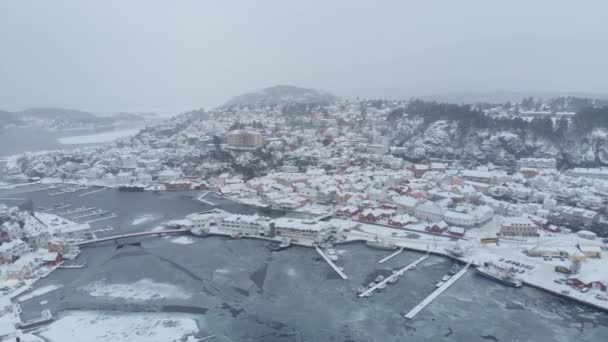 Scène Hiver Krager City Norvège — Video