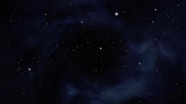 Звезды Рассеянные Вселенной Пространстве — стоковое видео