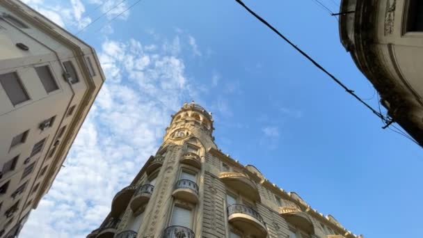 Rosario Argentyna Obrazy Panoramy Miasta Budynków Architektury Chodzić Przez Centrum — Wideo stockowe