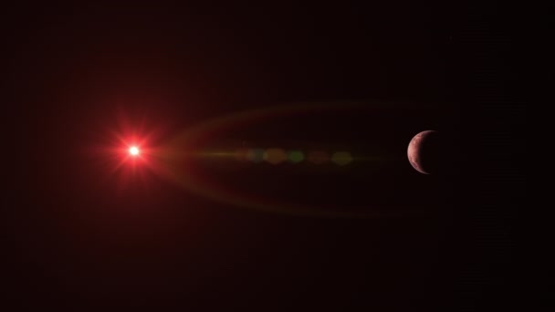 Trappist Obcy Zdolny Życia Exoplanet Orbitujący Wokół Chłodzenia Czerwony Karzeł — Wideo stockowe