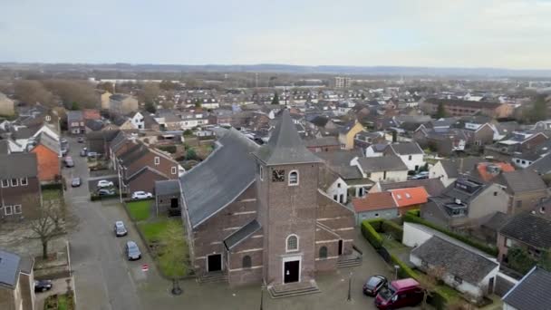 Maastricht Limburg Daki Aerial Parochie Van Heilige Michal Heugem Randwyck — Stok video