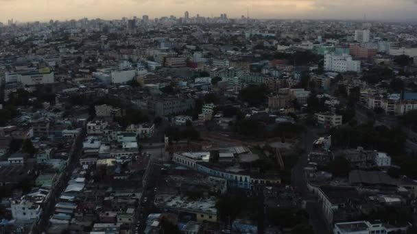 Aérial Lever Soleil Sur Saint Domingue République Dominicaine Grand Angle — Video