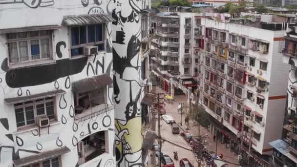 Residencial Bloques Apartamentos Barrio Artístico Chongqing China — Vídeo de stock