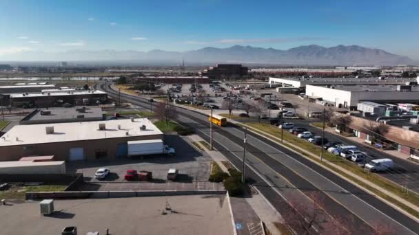 Antenne Parkway Blvd West Valley City Utah Vorwärtsbewegung — Stockvideo