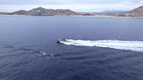 Cabo Cb90 Embarcación Asalto Rápido Patrulla Fronteriza Seguridad Costera Mexicana — Vídeo de stock