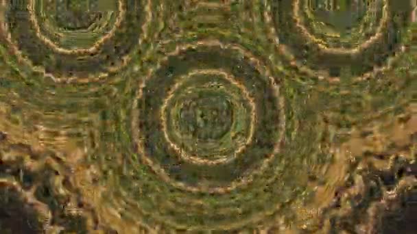 Mandala Circular Caleidoscópio Verde Natural Efeito Abstrato Fundo — Vídeo de Stock