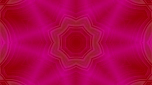 万華鏡的赤抽象アニメーション高速移動対称背景 — ストック動画