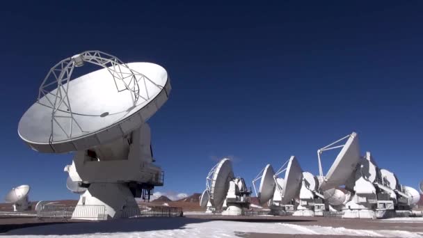 Chajnantor San Pedro Atacama Chile Května 2014 Instalace Observatoře Alma — Stock video