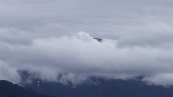 Wulkan Villarrica Pucon Chile Kwietnia 2017 Chmury Nad Wulkanem Villarrica — Wideo stockowe