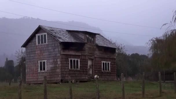 Calbuco Volkanı Patlamasından Sonra Kül Volkanik Lahar Ile Kaplı Bir — Stok video