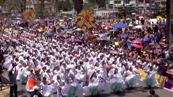 Dancers Sun Festival Arica North Chile — Stock Video