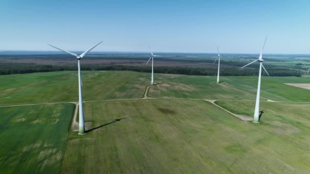 Esta Uma Câmara Aérea Drones Filmada Parque Dos Moinhos Vento — Vídeo de Stock