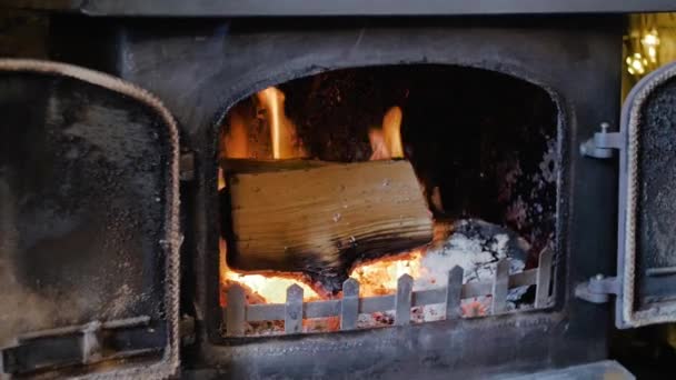 Log Cozinhando Lenha — Vídeo de Stock