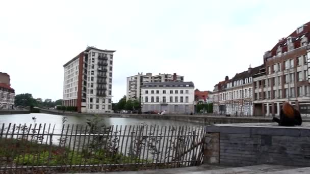 Panorama Uma Cidade Francesa — Vídeo de Stock