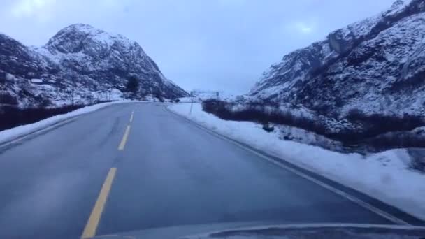 Водіння Снігу — стокове відео