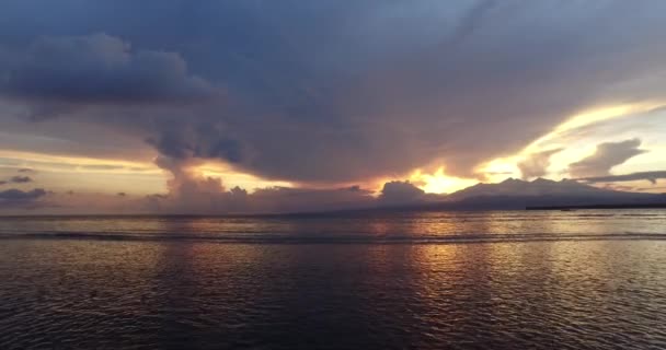 Aerial Sunrise Shot Gili Meno Lombok Indonesia — Vídeo de stock