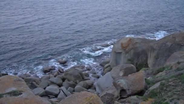 Sea Shore Waves Hitting Island South Australia — Stock Video