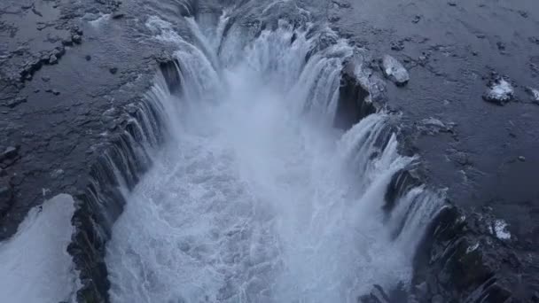 Widok Lotu Ptaka Selfoss Islandia — Wideo stockowe