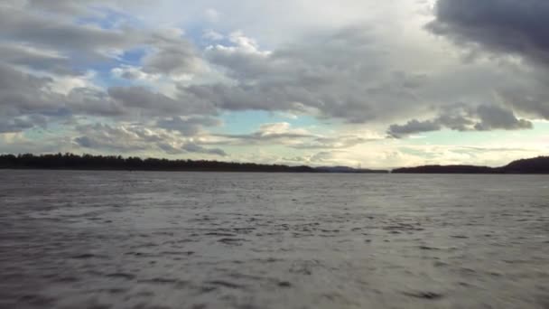 Przelatujące Przez Wąwóz Oregon Rzeką Columbia Tle — Wideo stockowe