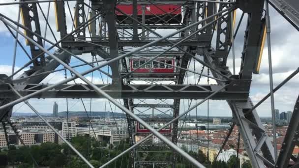 Prater Veerboten Wiel Beweging — Stockvideo