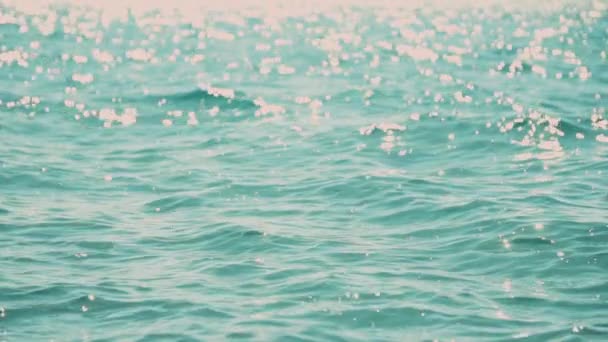 Zpomalený Klip Mořské Vody Vlnami — Stock video